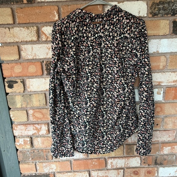 Birds Of Paradis Trovata Floral Corduroy Button Down Top - Picture 7 of 8